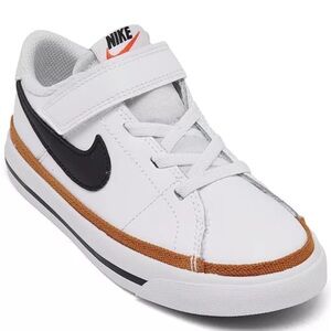 Nike Toddler Kids Court Legacy Adjustable Strap Closure Sneakers - size US 8
